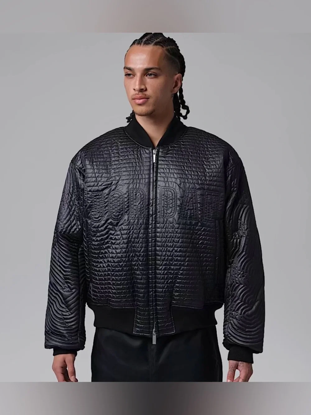 NIKE AIR JORDAN Full Zip Quilted Down Bomber Jacket Mens Large $300 II5314-010